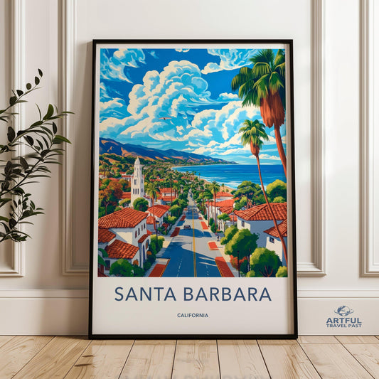 Santa Barbara Poster - California Wall Art