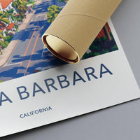 Santa Barbara Poster - California Wall Art