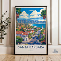 Santa Barbara Poster - California Wall Art