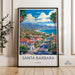 Santa Barbara Poster - California Wall Art
