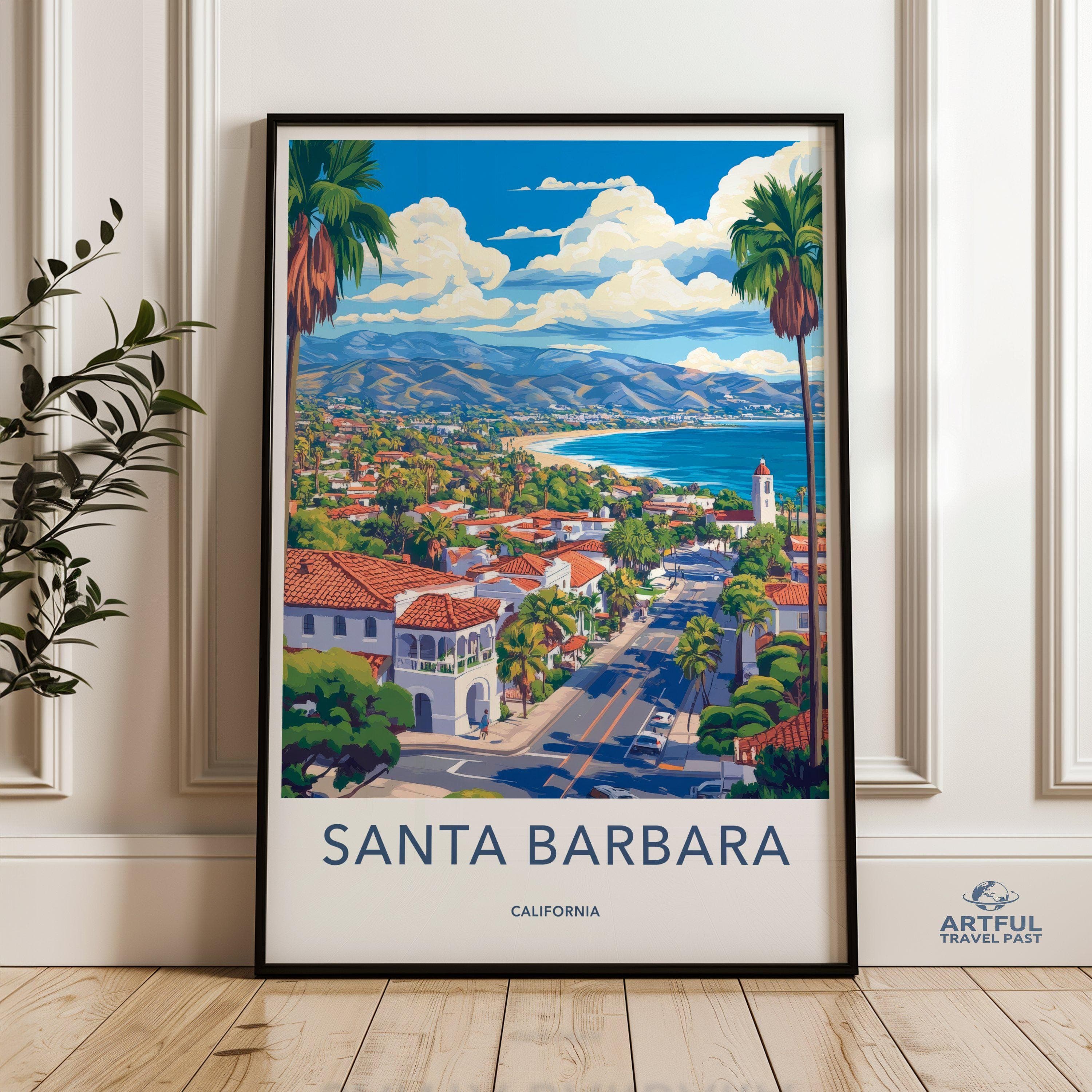 Santa Barbara Poster - California Wall Art