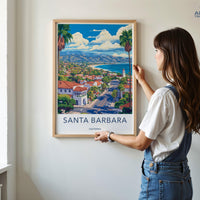Santa Barbara Poster - California Wall Art