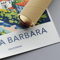 Santa Barbara Poster - California Wall Art