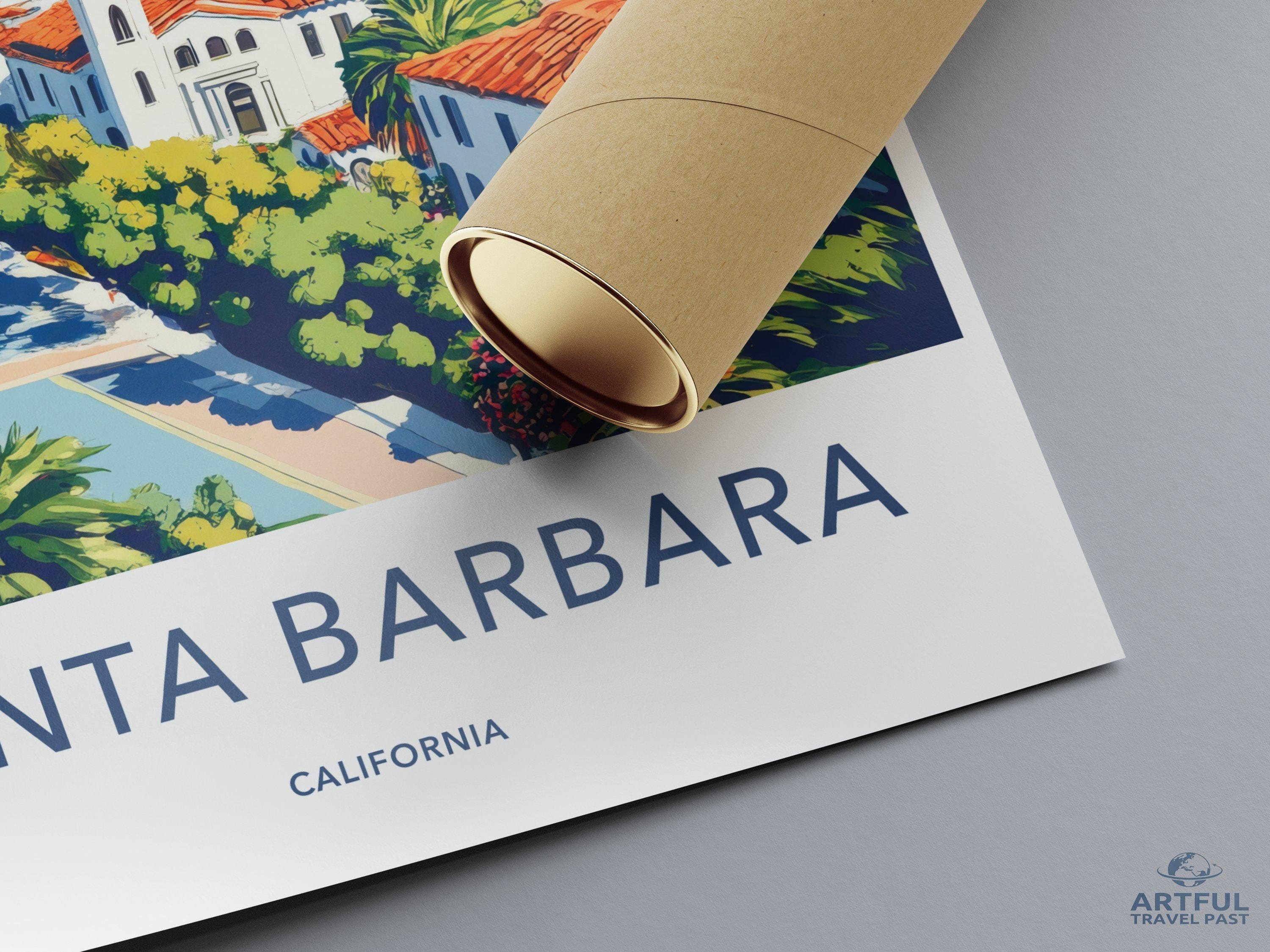 Santa Barbara Poster - California Wall Art