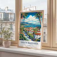 Santa Barbara Poster - California Wall Art