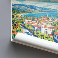 Santa Barbara Poster - California Wall Art
