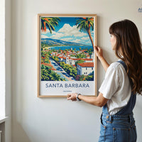 Santa Barbara Poster - California Wall Art