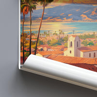 Santa Barbara Poster - California Wall Art