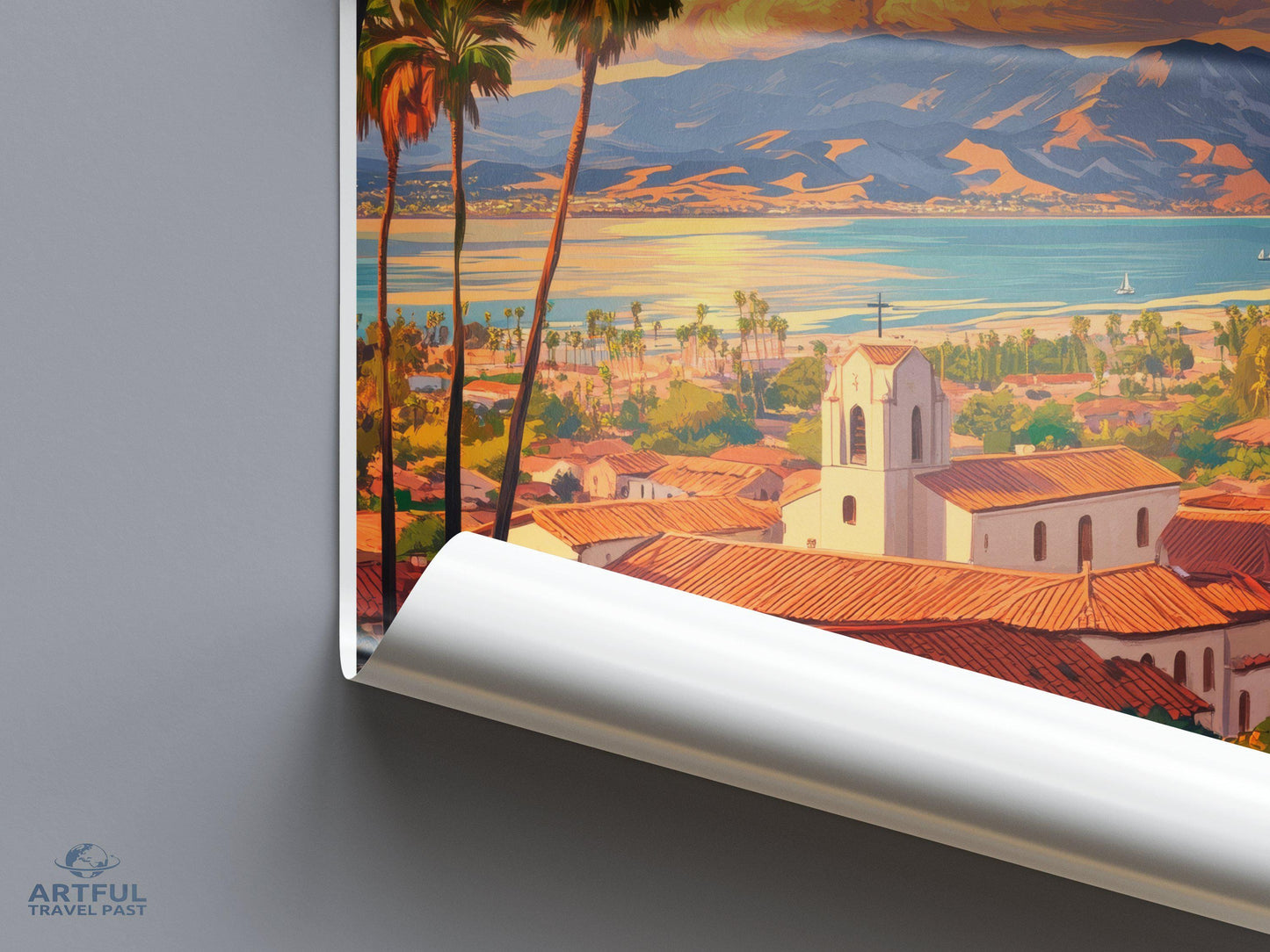 Santa Barbara Poster - California Wall Art