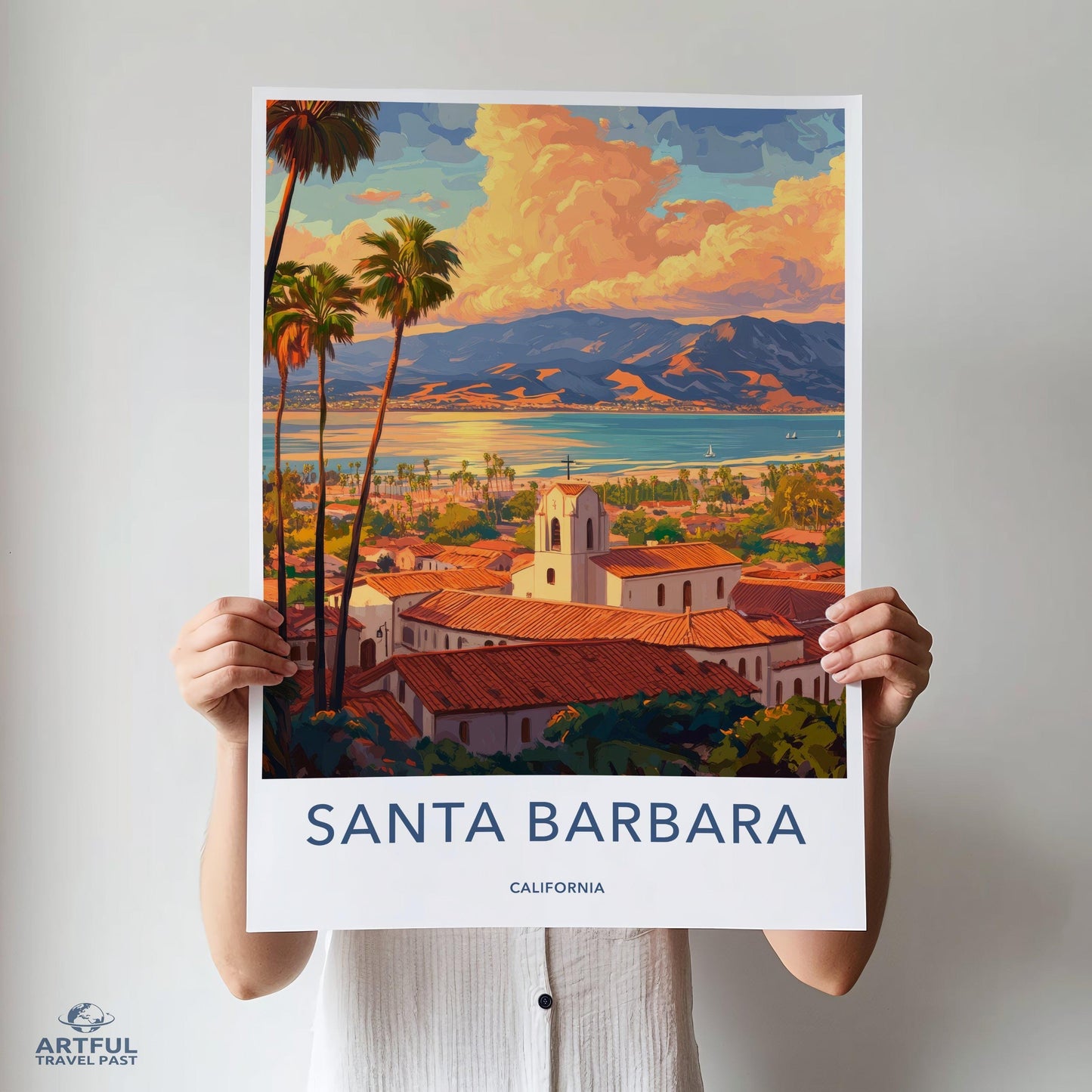 Santa Barbara Poster - California Wall Art