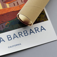 Santa Barbara Poster - California Wall Art