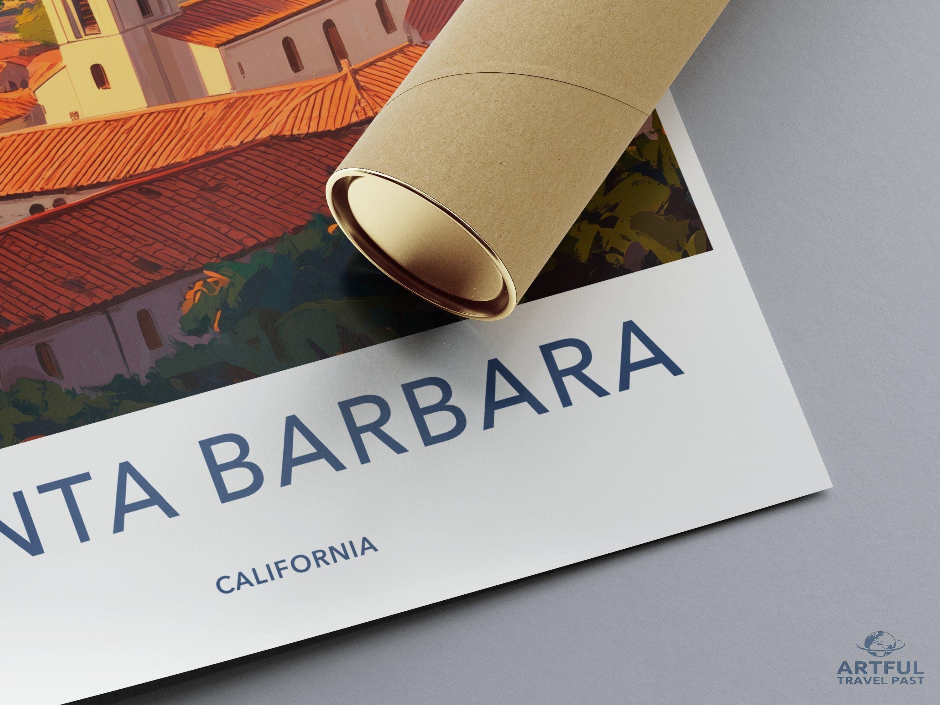 Santa Barbara Poster - California Wall Art
