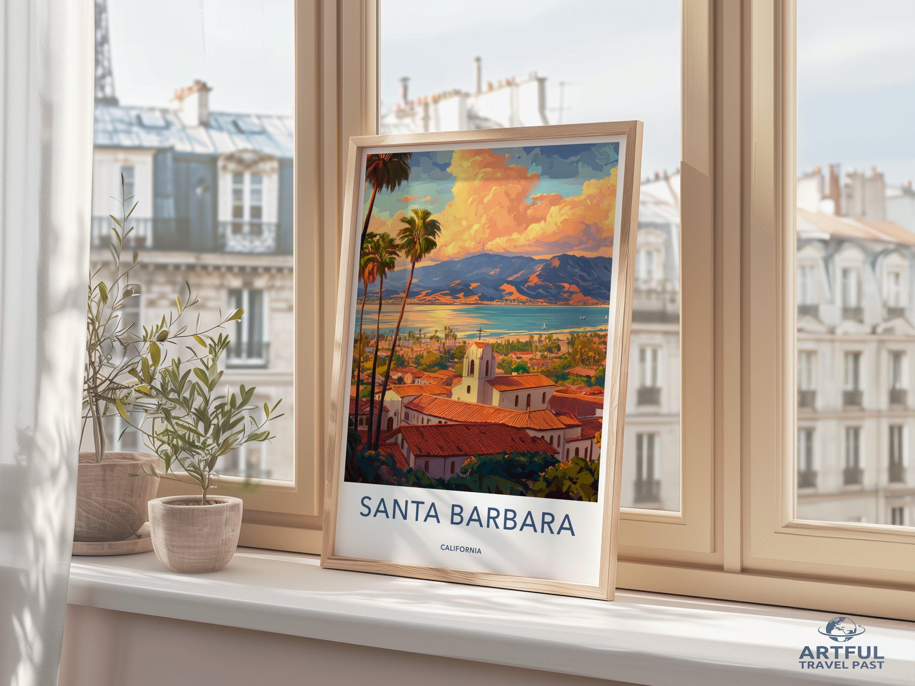 Santa Barbara Poster - California Wall Art