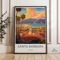 Santa Barbara Poster - California Wall Art