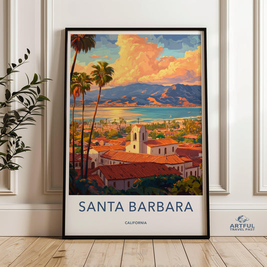 Santa Barbara Poster - California Wall Art