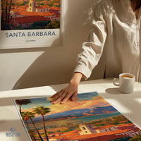 Santa Barbara Poster - California Wall Art