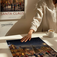 Santa Claus Poster | Indiana Wall Art | America Decor