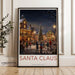 Santa Claus Poster | Indiana Wall Art | America Decor