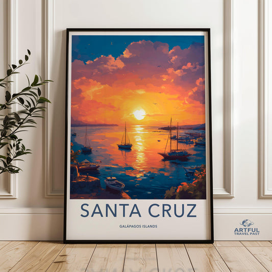 Santa Cruz Poster - Ecuador Wall Art