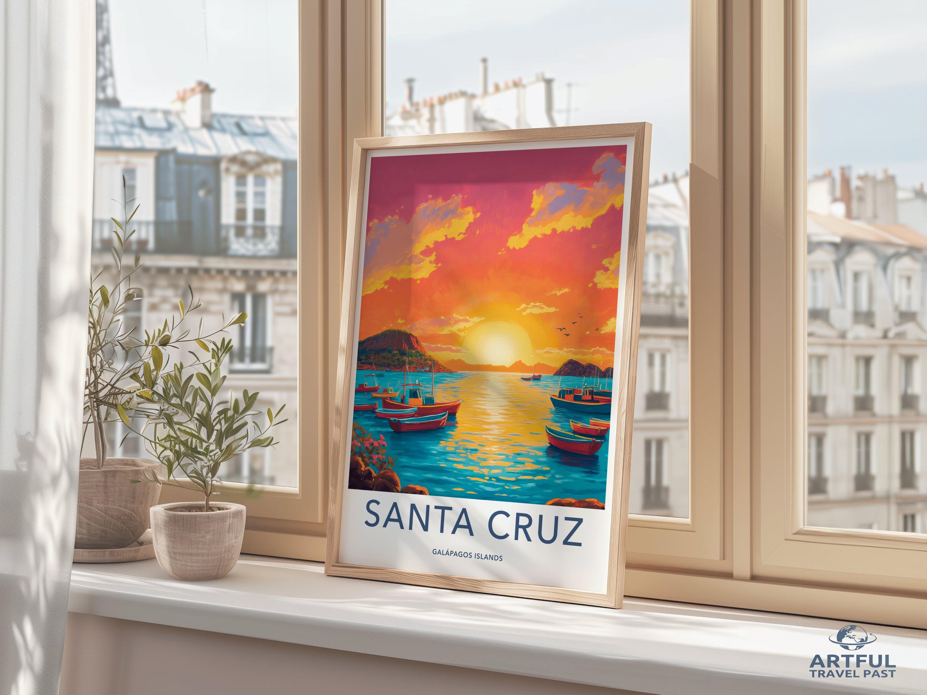 Santa Cruz Poster - Ecuador Wall Art