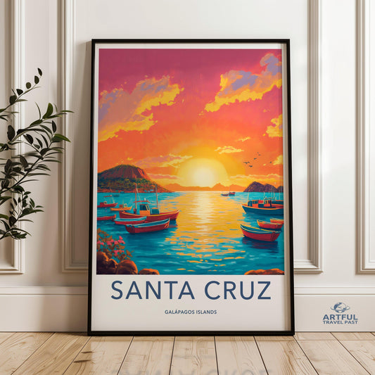 Santa Cruz Poster - Ecuador Wall Art