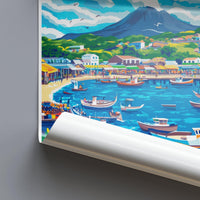 Santa Cruz Poster - Ecuador Wall Art