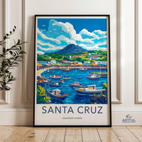 Santa Cruz Poster - Ecuador Wall Art
