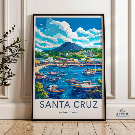 Santa Cruz Poster - Ecuador Wall Art