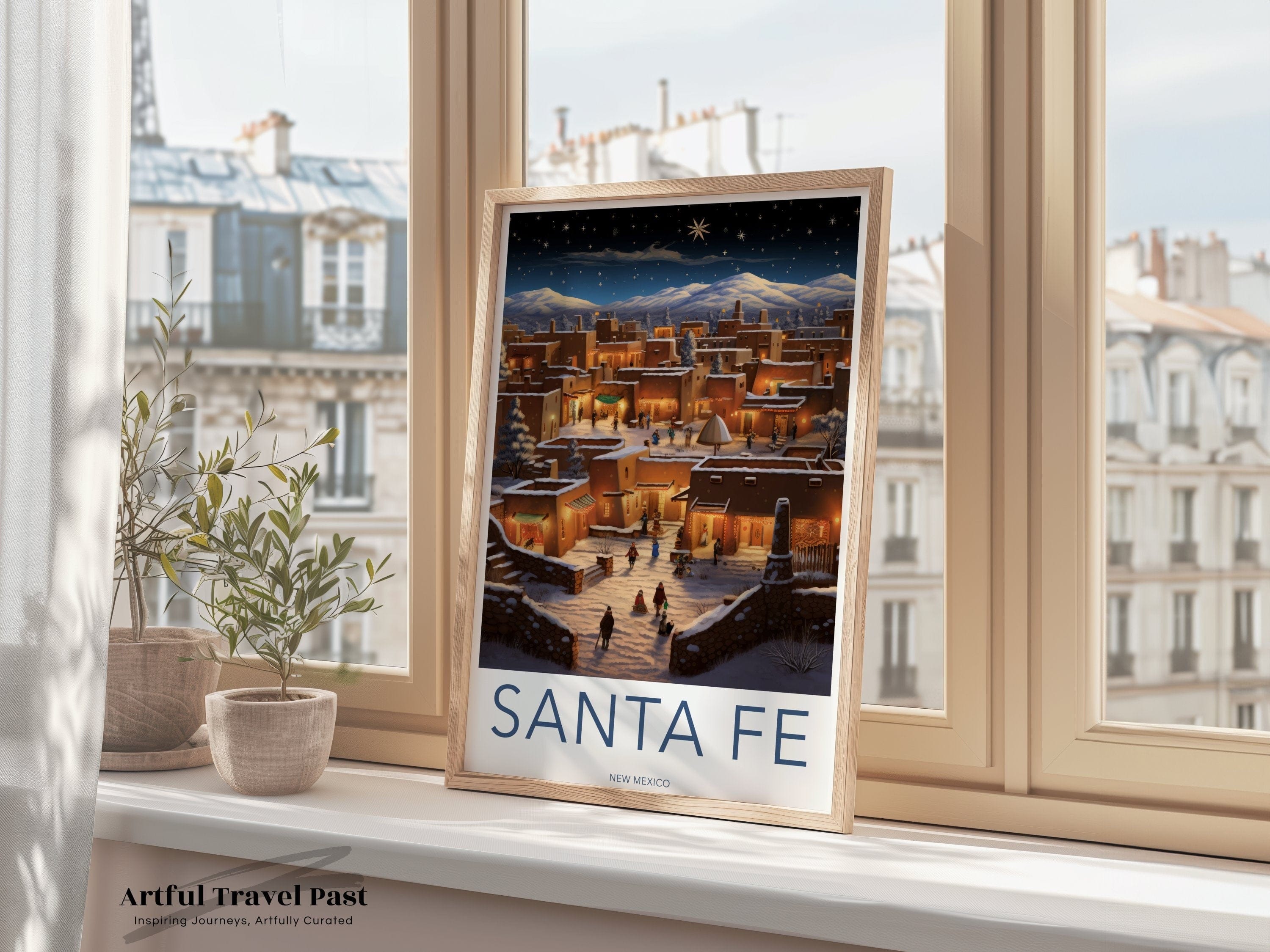 Santa Fe Poster - Mexico Wall Art