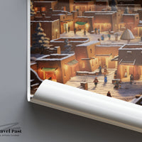 Santa Fe Poster - Mexico Wall Art