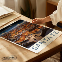 Santa Fe Poster - Mexico Wall Art