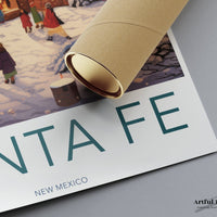Santa Fe Poster - Mexico Wall Art