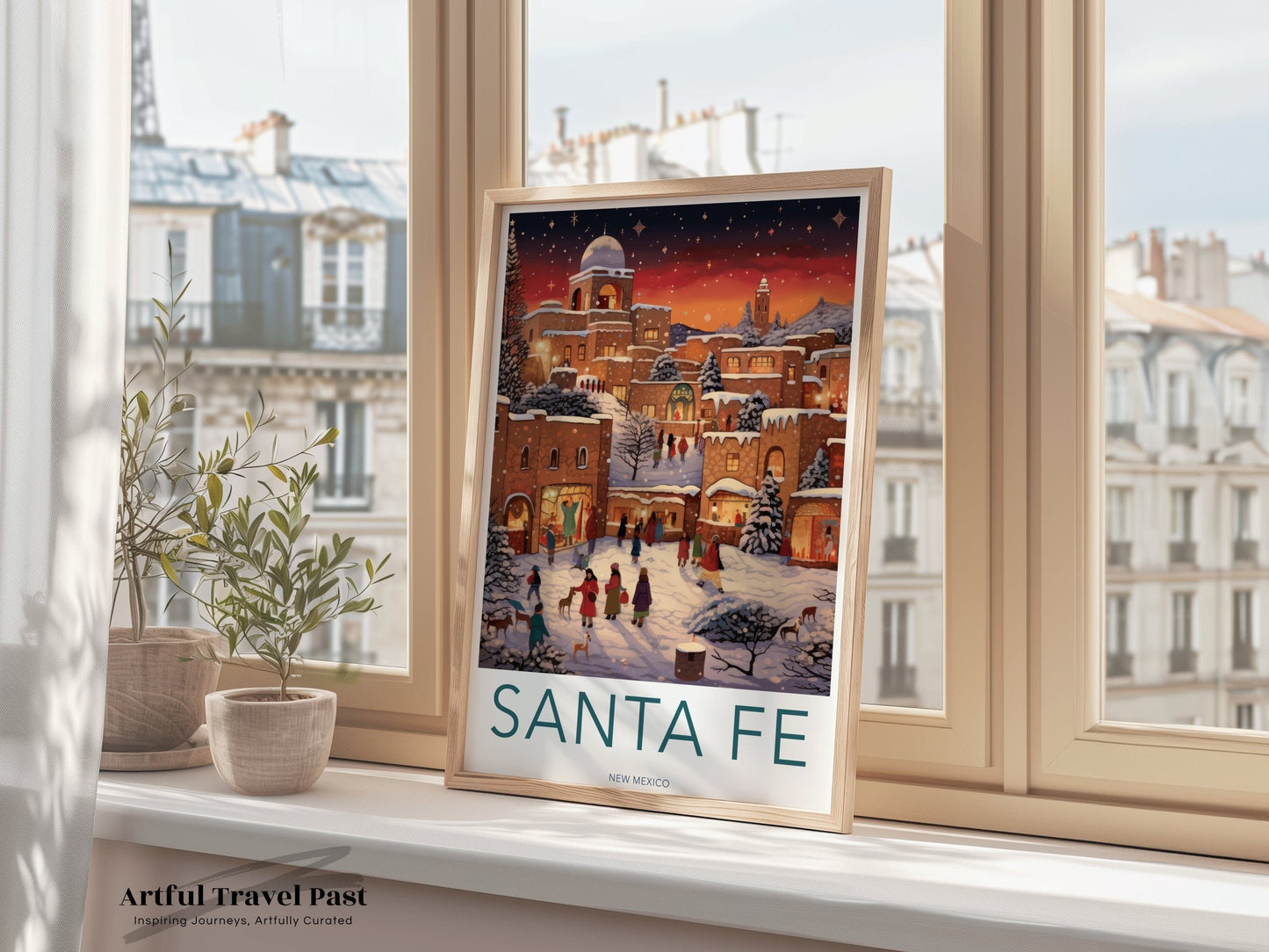 Santa Fe Poster - Mexico Wall Art