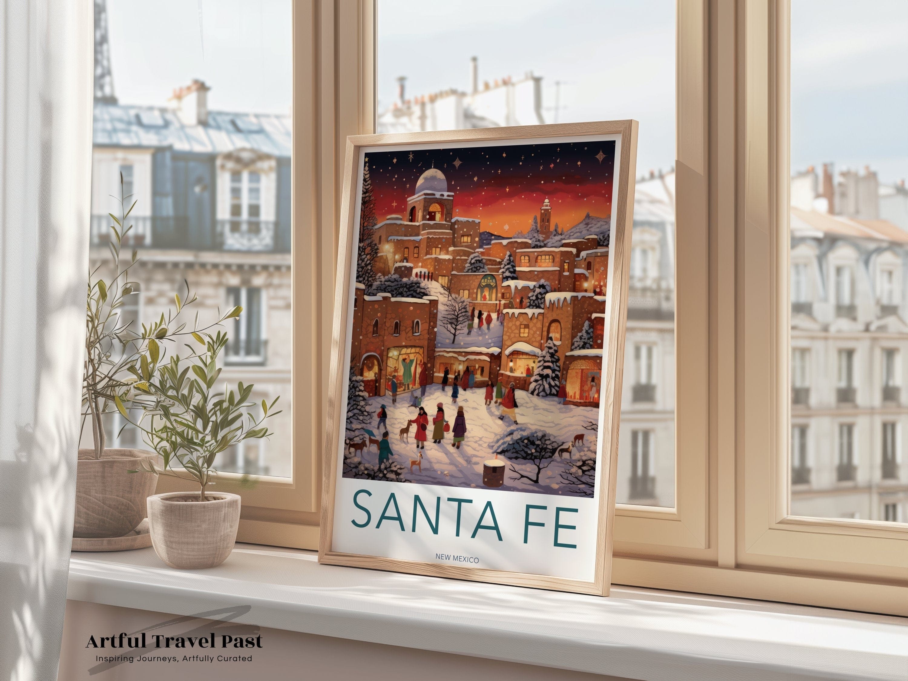 Santa Fe Poster - Mexico Wall Art