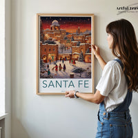 Santa Fe Poster - Mexico Wall Art