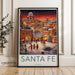 Santa Fe Poster | New Mexico Wall Art | America Decor
