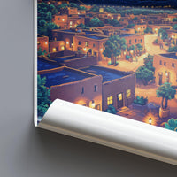 Santa Fe Poster | New Mexico Wall Art | North America Decor