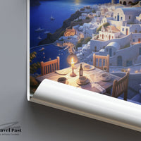 Santorini Poster | Greece Wall Art | Balkans Decor