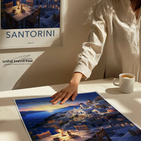 Santorini Poster | Greece Wall Art | Balkans Decor