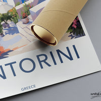 Santorini Poster | Greece Wall Art | Balkans Decor