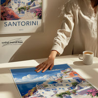 Santorini Poster | Greece Wall Art | Balkans Decor