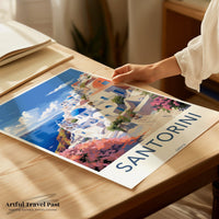 Santorini Poster | Greece Wall Art | Balkans Decor