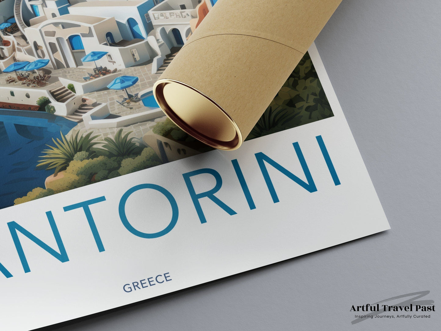 Santorini Poster | Greece Wall Art | Balkans Decor