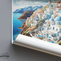 Santorini Poster | Greece Wall Art | Balkans Decor