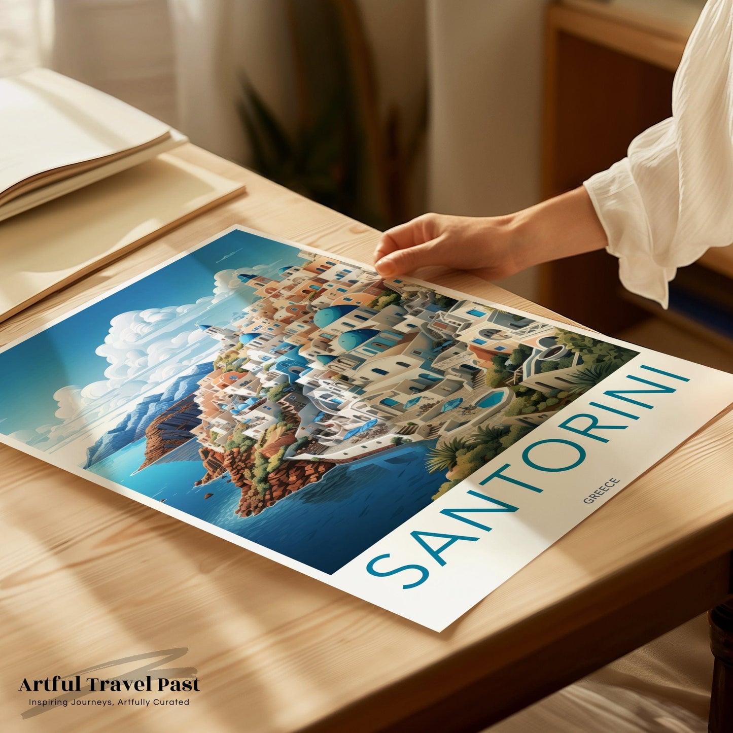 Santorini Poster | Greece Wall Art | Balkans Decor