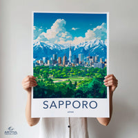 Sapporo Poster | Japan Wall Art | Asia Decor