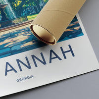 Savannah Poster - Georgia Wall Art
