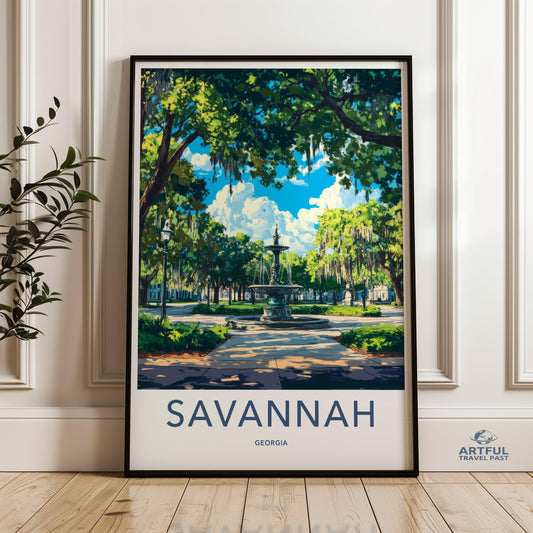 Savannah Poster - Georgia Wall Art