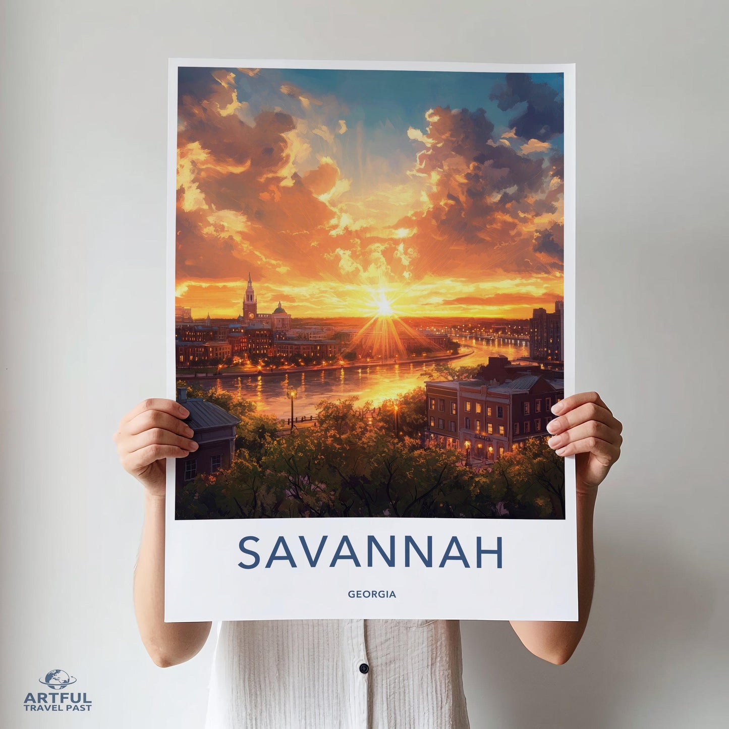 Savannah Poster - Georgia Wall Art