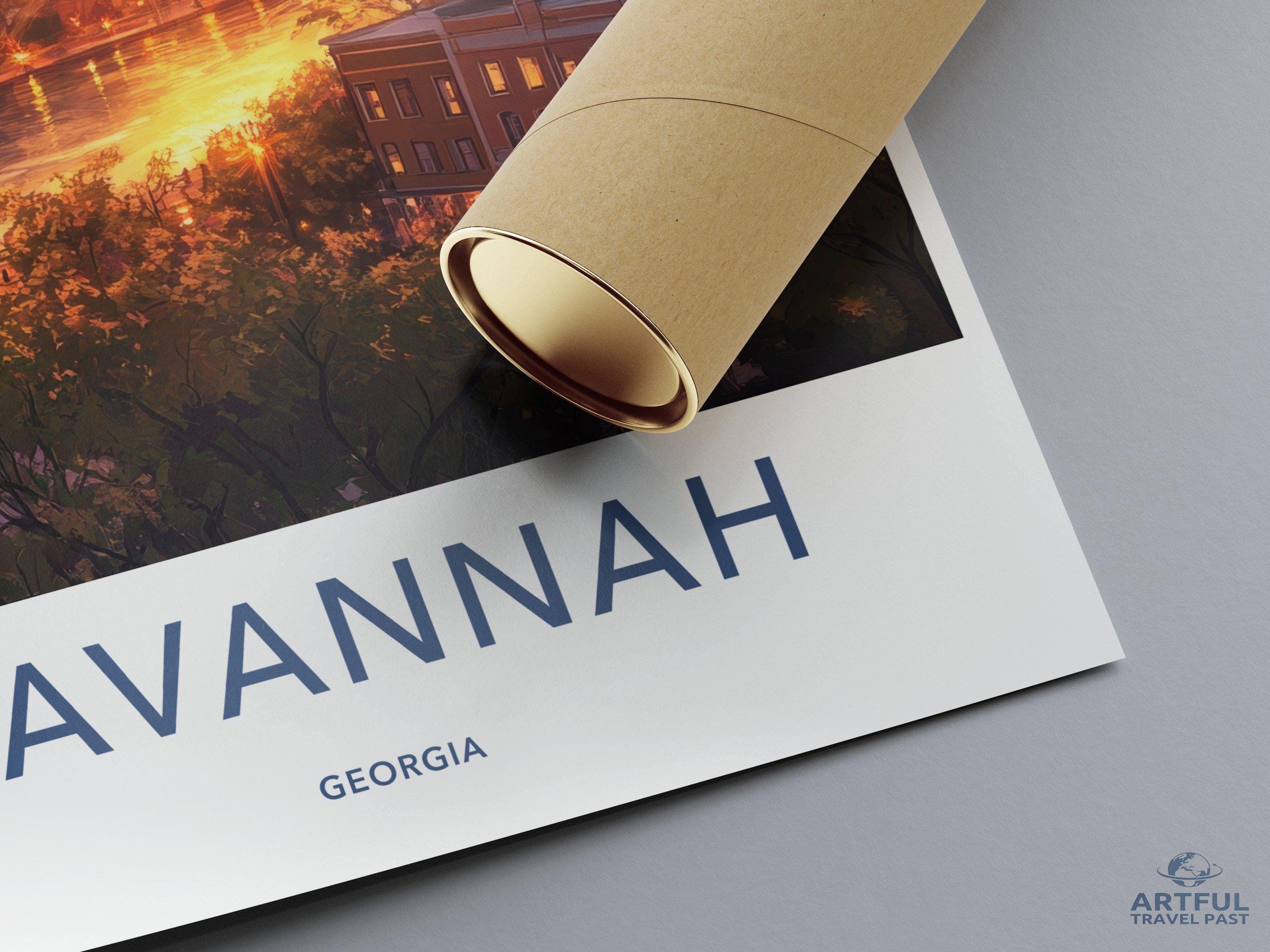 Savannah Poster - Georgia Wall Art